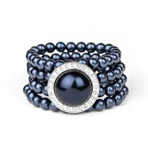 Paparazzi Top Tier Twinkle Blue Bracelet New with tags - Picture 1 of 3